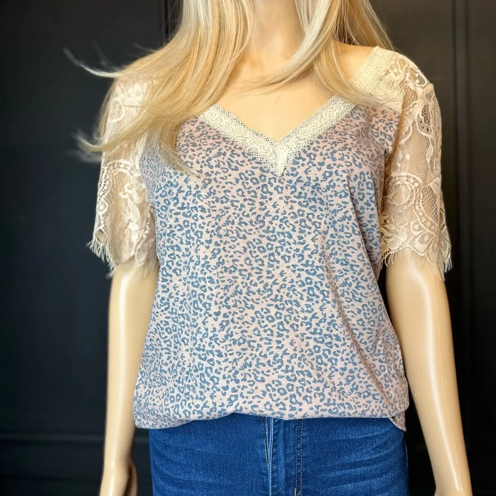 NWT POL leopard print shirt - Picture 1 of 6